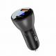 Acefast B6 Dual Car Charger 63W - зарядно за кола с USB-A и USB-C изходи с технология за бързо зареждане (черен) thumbnail