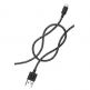 Local Electronics Le Cord USB Lightning MFi Cable - здрав кабел с въжена оплекта за Apple устройства с Lightning порт (200 см) (черен) thumbnail