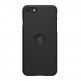 Nillkin Super Frosted Logo Cutout Case - поликарбонатов кейс с поставка за iPhone SE (2022), iPhone SE (2020), iPhone 8, iPhone 7 (черен) thumbnail