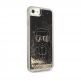 Karl Lagerfeld Liquid Glitter Gatsby Case - дизайнерски кейс с висока защита за iPhone SE (2022), iPhone SE (2020), iPhone 8, iPhone 7 (черен) thumbnail 3