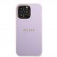 Guess Saffiano PU Leather Hard Case - дизайнерски кожен кейс за iPhone 13 Pro (лилав) thumbnail