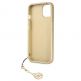 Guess 4G Charms Collection Hard Case - дизайнерски кожен кейс за iPhone 13 (сив) thumbnail 5