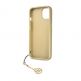 Guess 4G Charms Collection Hard Case - дизайнерски кожен кейс за iPhone 13 mini (сив) thumbnail 5