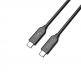 Orico USB4 USB-C to USB-C Cable, 8K, 100W, 40Gbps - здрав USB4 кабел за устройства с USB-C порт (30 см) (черен) thumbnail 2