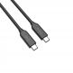 Orico USB4 USB-C to USB-C Cable, 8K, 100W, 40Gbps - здрав USB4 кабел за устройства с USB-C порт (30 см) (черен) thumbnail 3