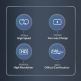 Orico USB4 USB-C to USB-C Cable, 8K, 100W, 40Gbps - здрав USB4 кабел за устройства с USB-C порт (30 см) (черен) thumbnail 6