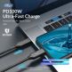 Orico USB4 USB-C to USB-C Cable, 8K, 100W, 40Gbps - здрав USB4 кабел за устройства с USB-C порт (30 см) (черен) thumbnail 12