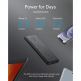 Anker PowerCore Slim 10000 mAh Power Bank - преносима външна батерия с 2xUSB-A изхода за зареждане на мобилни устройства (черен) thumbnail 4