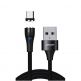 Joyroom microUSB Magnetic Charging Cable - кабел с microUSB магнитен накрайник за мобилни устройства (черен) thumbnail