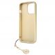 Guess 4G Charms Collection Hard Case - дизайнерски кожен кейс за iPhone 13 Pro (сив) thumbnail 3