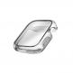 Uniq Garde Hybrid Apple Watch Case 41mm - качествен силиконов (TPU) кейс с вграден протектор за дисплея на Apple Watch 7 41мм (черен-прозрачен) thumbnail 2