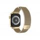 Uniq Dante Milanese Magnetic Stainless Steel Band - стоманена, неръждаема каишка за Apple Watch 42мм, 44мм, 45мм (златист) thumbnail 2