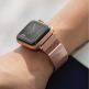 Uniq Dante Milanese Magnetic Stainless Steel Band - стоманена, неръждаема каишка за Apple Watch 38мм, 40мм, 41мм (розово злато) thumbnail 3
