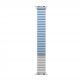 Uniq Revix Silicone Magnetic Strap - двулицевва магнитна силиконова каишка за Apple Watch 42мм, 44мм, 45мм (бял-син) thumbnail 4