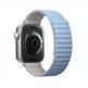 Uniq Revix Silicone Magnetic Strap - двулицевва магнитна силиконова каишка за Apple Watch 42мм, 44мм, 45мм (бял-син) thumbnail 5