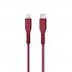 Uniq Flex USB-C to Lightning Cable PD 18W - USB-C към Lightning кабел за Apple устройства с Lightning порт (120 см) (червен) thumbnail