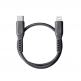Uniq Flex USB-C to Lightning Cable PD 18W - USB-C към Lightning кабел за Apple устройства с Lightning порт (30 см) (сив) thumbnail