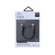 Uniq Flex USB-C to Lightning Cable PD 18W - USB-C към Lightning кабел за Apple устройства с Lightning порт (30 см) (сив) thumbnail 5