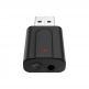 VIKEFON T10 2-in-1 Bluetooth Wireless Receiver and Transmitter - безжичен блутут аудио приемник и предавател с 3.5 мм аудио жак (черен) thumbnail