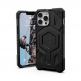 Urban Armor Gear Monarch Pro MagSafe Case - удароустойчив хибриден кейс с вграден магнитен конектор (MagSafe) за iPhone 13 Pro Max (черен-карбон) thumbnail