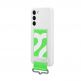 Samsung Silicone Cover With Strap EF-GS901TWEGWW - оригинален силиконов кейс с ластик против изпускане за Samsung Galaxy S22 (бял) thumbnail 3