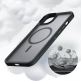 Tech-Protect MagMat MagSafe Case - хибриден удароустойчив кейс с MagSafe за iPhone 13 Pro (черен-прозрачен) thumbnail 5