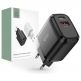Tech-Protect C20W Fast Wall Charger 20W - захранване за ел. мрежа с USB-A и USB-C изходи и технология за бързо зареждане (черен) thumbnail