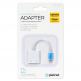 Platinet Lightning to Lightning & 3.5mm Aux Adapter - Lightning адаптер към 3.5 аудио изход и Lightning изход (6.5см) (бял) thumbnail 3