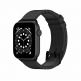 SwitchEasy Hybrid Silicone-Leather Watch Band - хибридна (естествена кожа и силикон) каишка за Apple Watch 42мм, 44мм, 45мм (черен) thumbnail