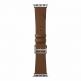 SwitchEasy Classic Genuine Leather Watch Band - кожена каишка от естествена кожа за Apple Watch 42мм, 44мм, 45мм (кафяв) thumbnail 3