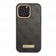 Guess PU 4G MagSafe Leather Hard Case - дизайнерски кожен кейс с MagSafe за iPhone 13 Pro Max (черен) thumbnail 2