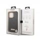 Guess PU 4G MagSafe Leather Hard Case - дизайнерски кожен кейс с MagSafe за iPhone 13 Pro (черен) thumbnail 2