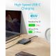Anker GaN PowerPort Atom III Slim 65W - захранване за ел. мрежа с 3xUSB-A и 1xUSB-C изходи с технология за бързо зареждане (черен) thumbnail 3