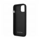 Mercedes-Benz Genuine Leather Quilted Hard Case - дизайнерски кожен кейс (естествена кожа) за iPhone 13 mini (черен) thumbnail 4