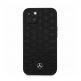 Mercedes-Benz Genuine Leather Quilted Hard Case - дизайнерски кожен кейс (естествена кожа) за iPhone 13 mini (черен) thumbnail 5