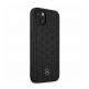 Mercedes-Benz Genuine Leather Quilted Hard Case - дизайнерски кожен кейс (естествена кожа) за iPhone 13 mini (черен) thumbnail 6