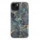 Mageasy Marble Emerald Case - дизайнерски хибриден удароустойчив кейс за iPhone 14 (смарагд)  thumbnail