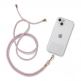Tech-Protect Universal Chain Necklace Phone Strap - универсална връзка за носене през врата за смартфони (розов) thumbnail