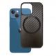 4smarts Carbon Case With UltiMag - удароустойчив кейс с карбоново покритие и MagSafe за iPhone 14 (черен) thumbnail 2