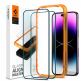 Spigen Glass.Tr Align Master Full Cover Tempered Glass - калено стъклено защитно покритие за целия дисплей на iPhone 14 Pro Max (черен-прозрачен) (2 броя) thumbnail
