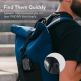 ESR AirPods Pro Cyber Armor Halolock MagSafe Case - силиконов удароустойчив калъф с карабинер съвместим с MagSafe за Apple AirPods Pro 2, AirPods Pro (черен) thumbnail 8