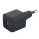 4smarts Wall Charger VoltPlug Duos Mini PD 20W - захранване за ел. мрежа с USB-A и USB-C изходи и технология за бързо зареждане (черен) thumbnail