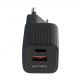 4smarts Wall Charger VoltPlug Duos Mini PD 20W - захранване за ел. мрежа с USB-A и USB-C изходи и технология за бързо зареждане (черен) thumbnail 7