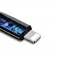Usams U-Sun Smart Power-Off Lightning to USB Cable - USB към Lightning кабел за Apple устройства с Lightning порт (60 см) (черен) thumbnail 2