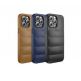 Comma Royal case - кожен кейс за iPhone 14 (син) thumbnail