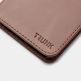 Trunk Leather Wallet Case - кожен (естествена кожа) калъф, тип портфейл с магнитно захващане за iPhone 13 mini (кафяв) thumbnail 3