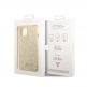 Guess Glitter Flakes Metal Logo - хибриден удароустойчив кейс за iPhone 14 Plus (златист) thumbnail 5