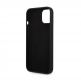 Guess Liquid Silicone Metal Logo Case - силиконов (TPU) калъф за iPhone 14 (черен)  thumbnail 5