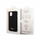 Guess Liquid Silicone Metal Logo Case - силиконов (TPU) калъф за iPhone 14 (черен)  thumbnail 6