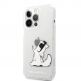 Karl Lagerfeld Choupette Eat Case - дизайнерски кейс с висока защита за iPhone 14 Pro (прозрачен) thumbnail